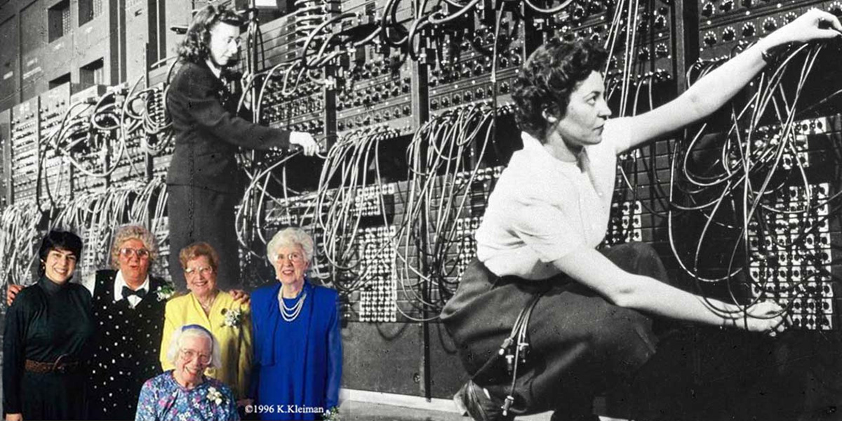 ENIAC kvinnliga programmerare världens första